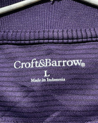 Croft & Barrow Purple Sport Polo T Shirt For Men L | Preloved Labels