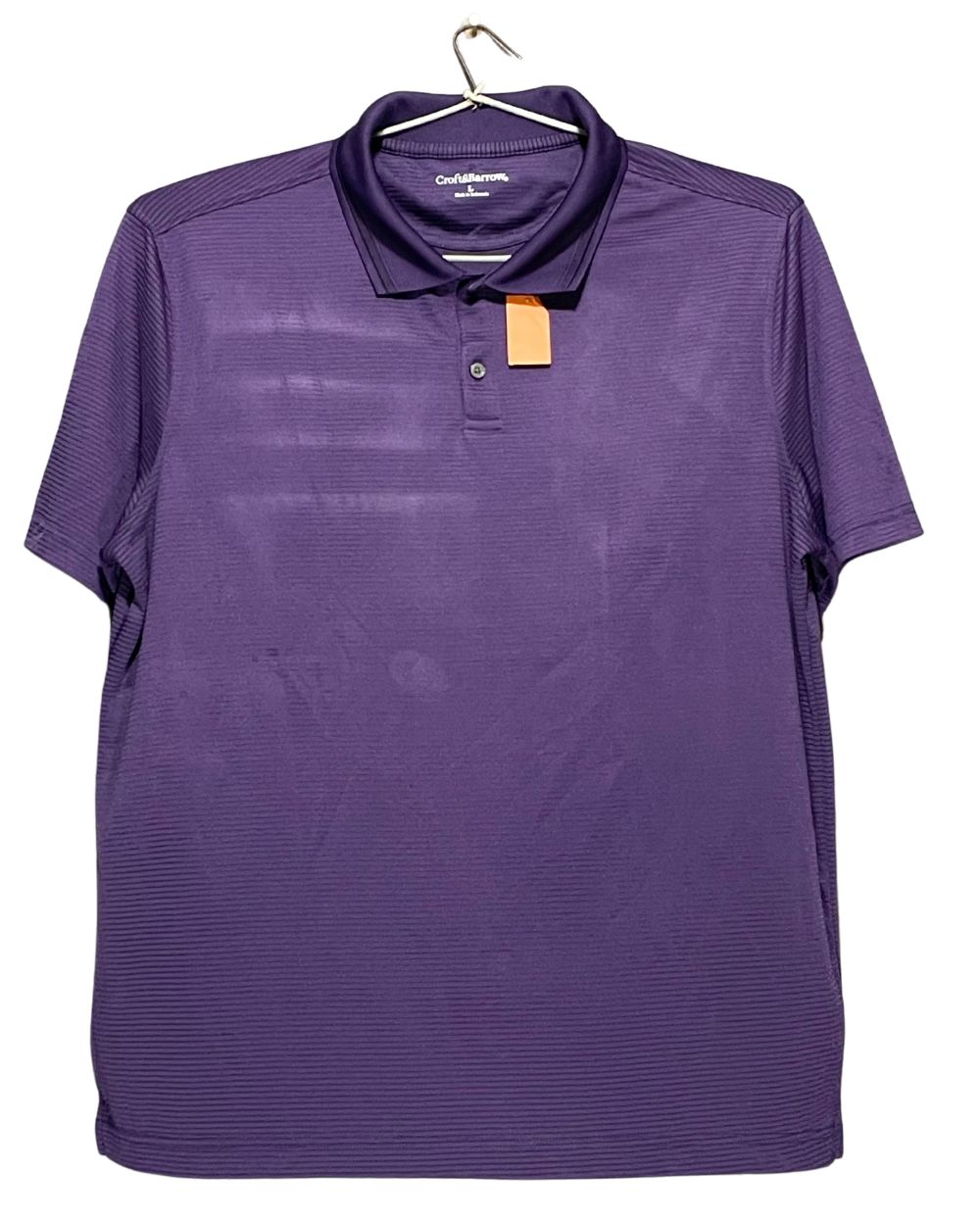 Croft & Barrow Purple Sport Polo T Shirt For Men L | Preloved Labels
