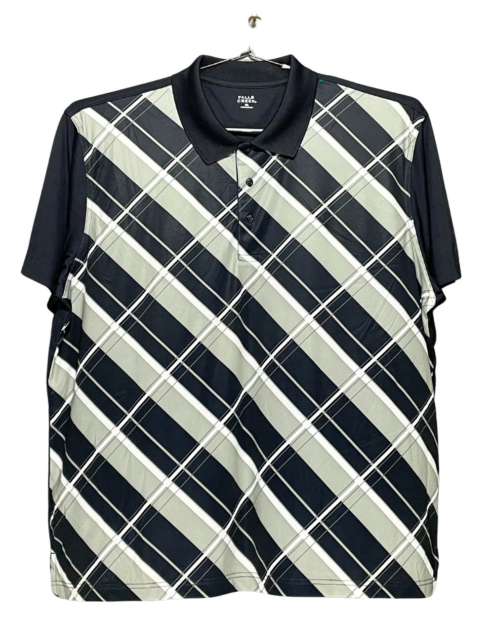 Falls Creek Black Sport Polo T Shirt For Men XXL | Preloved Labels