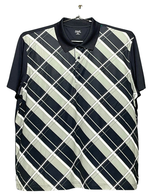 Falls Creek Black Sport Polo T Shirt For Men XXL | Preloved Labels