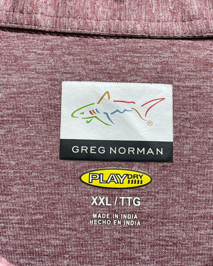 Greg Norman Maroon Sport Polo T Shirt For Men XXL | Preloved Labels