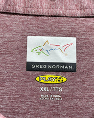 Greg Norman Maroon Sport Polo T Shirt For Men XXL | Preloved Labels