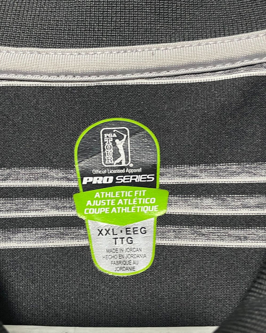 PGA Tour Black Sport Polo T Shirt For Men XXL | Preloved Labels
