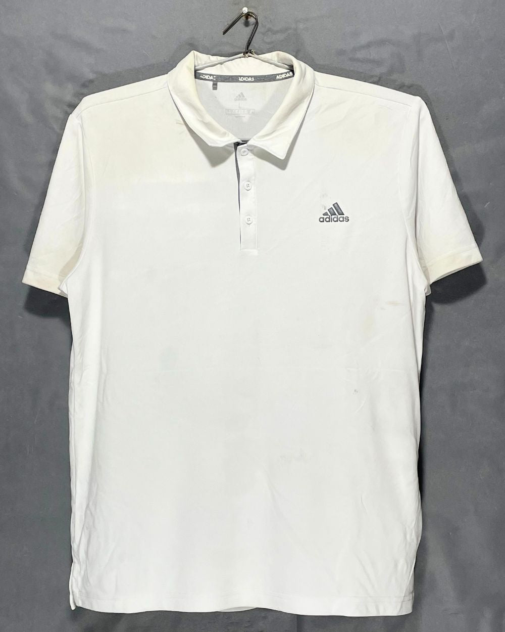 Adidas White Sport Polo T Shirt For Men L | Preloved Labels