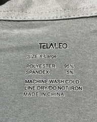Telaleo Gray Sport Polo T Shirt For Men XL | Preloved Labels