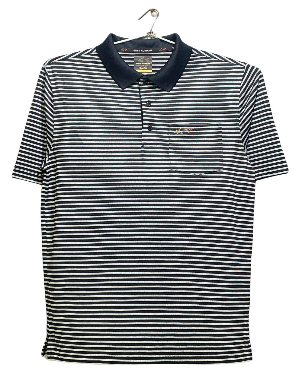 Greg Norman Black Sport Polo T Shirt For Men S | Preloved Labels