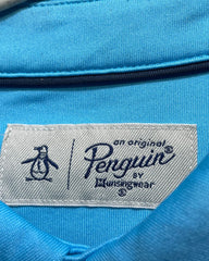 Penguin Blue Sport Polo T Shirt For Men M | Preloved Labels