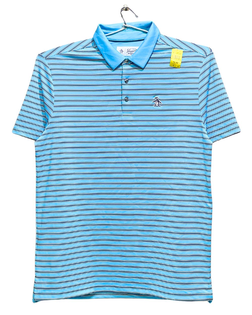 Penguin Blue Sport Polo T Shirt For Men M | Preloved Labels