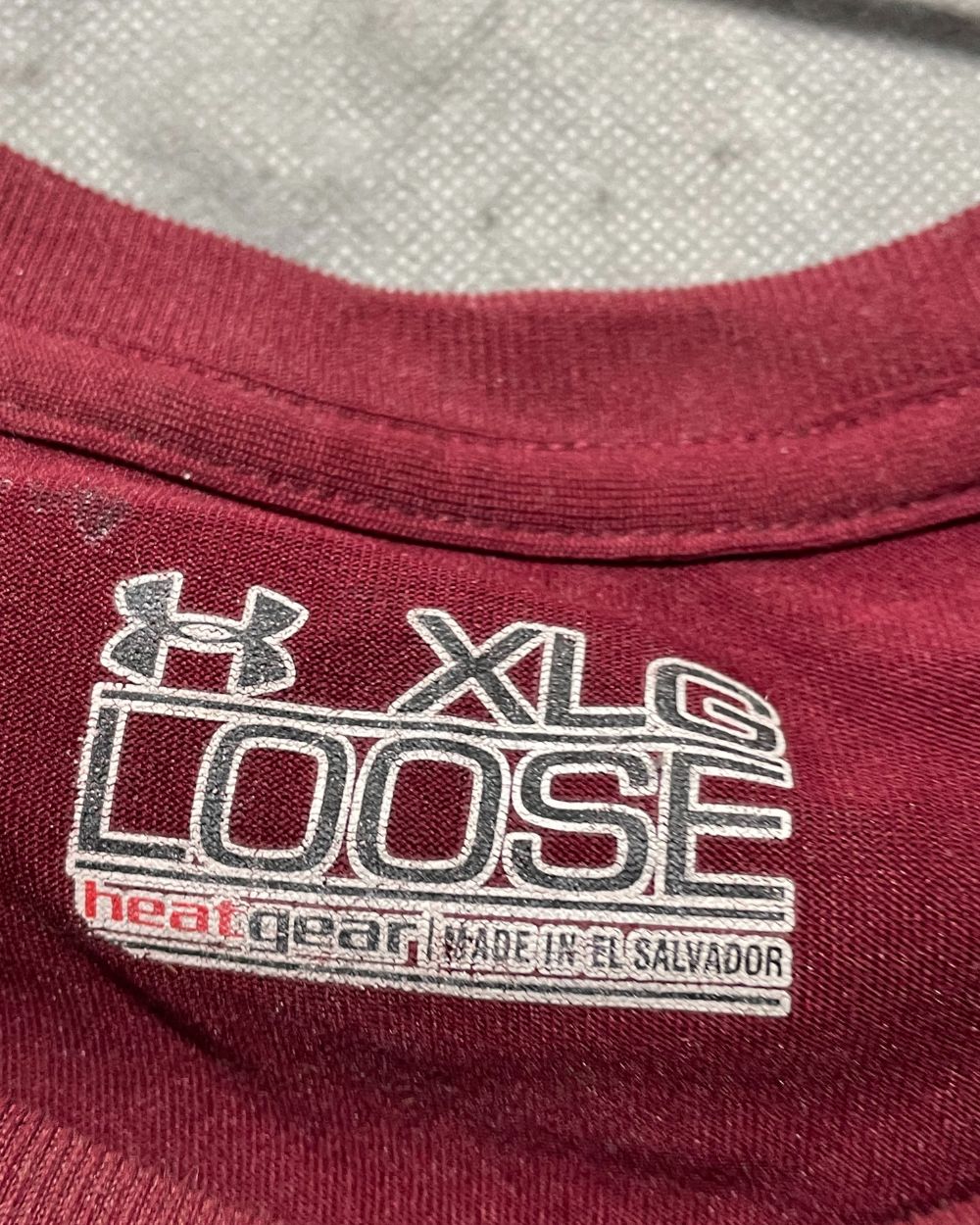 Under Armour Maroon Vest Sports T Shirt For Men XL | Preloved Labels