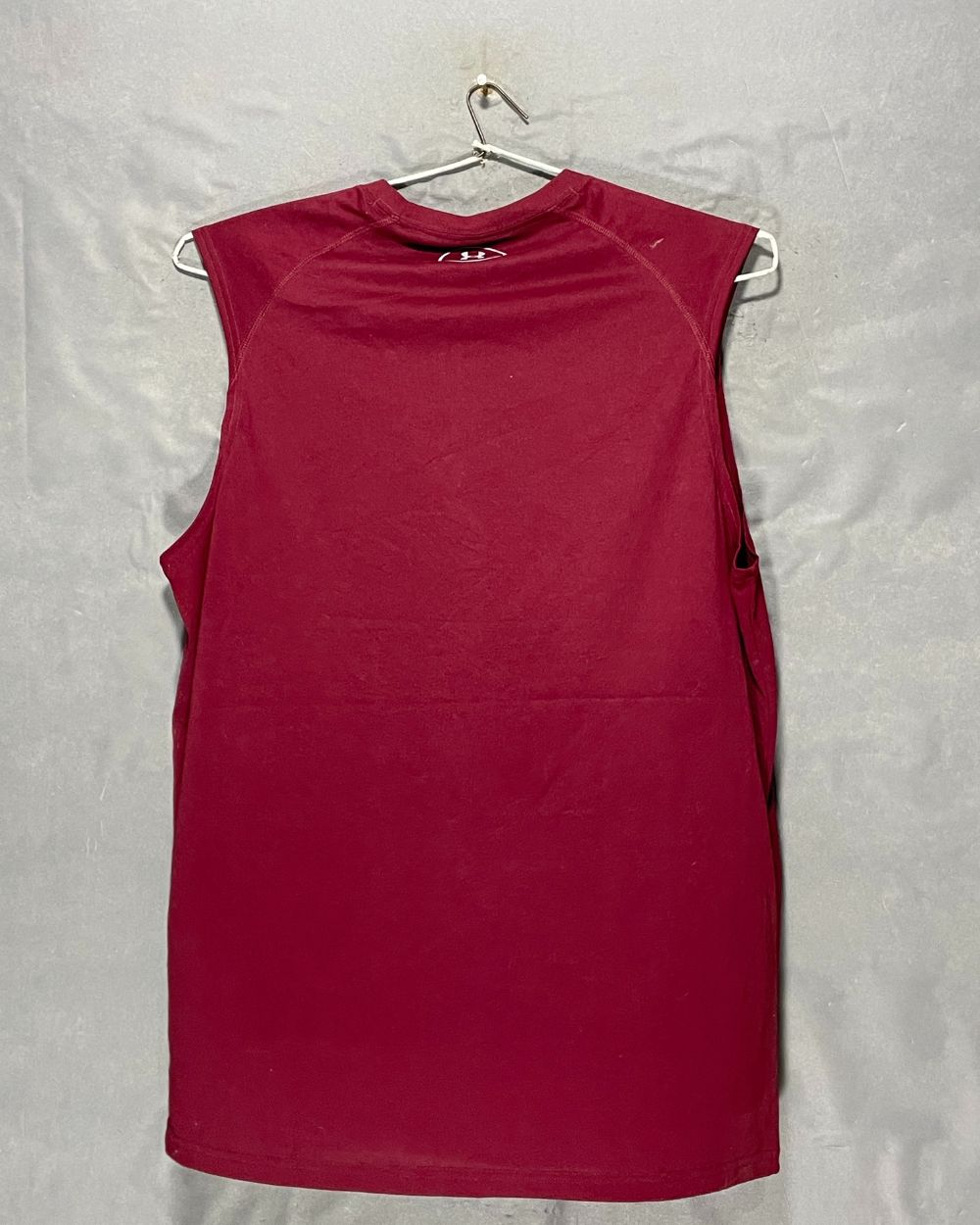 Under Armour Maroon Vest Sports T Shirt For Men XL | Preloved Labels