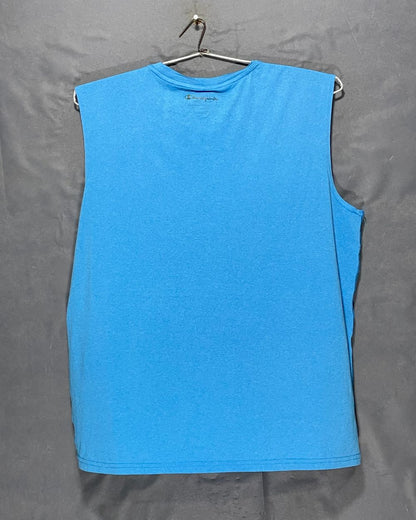 Champion Blue Vest Sports T Shirt For Men XL | Preloved Labels
