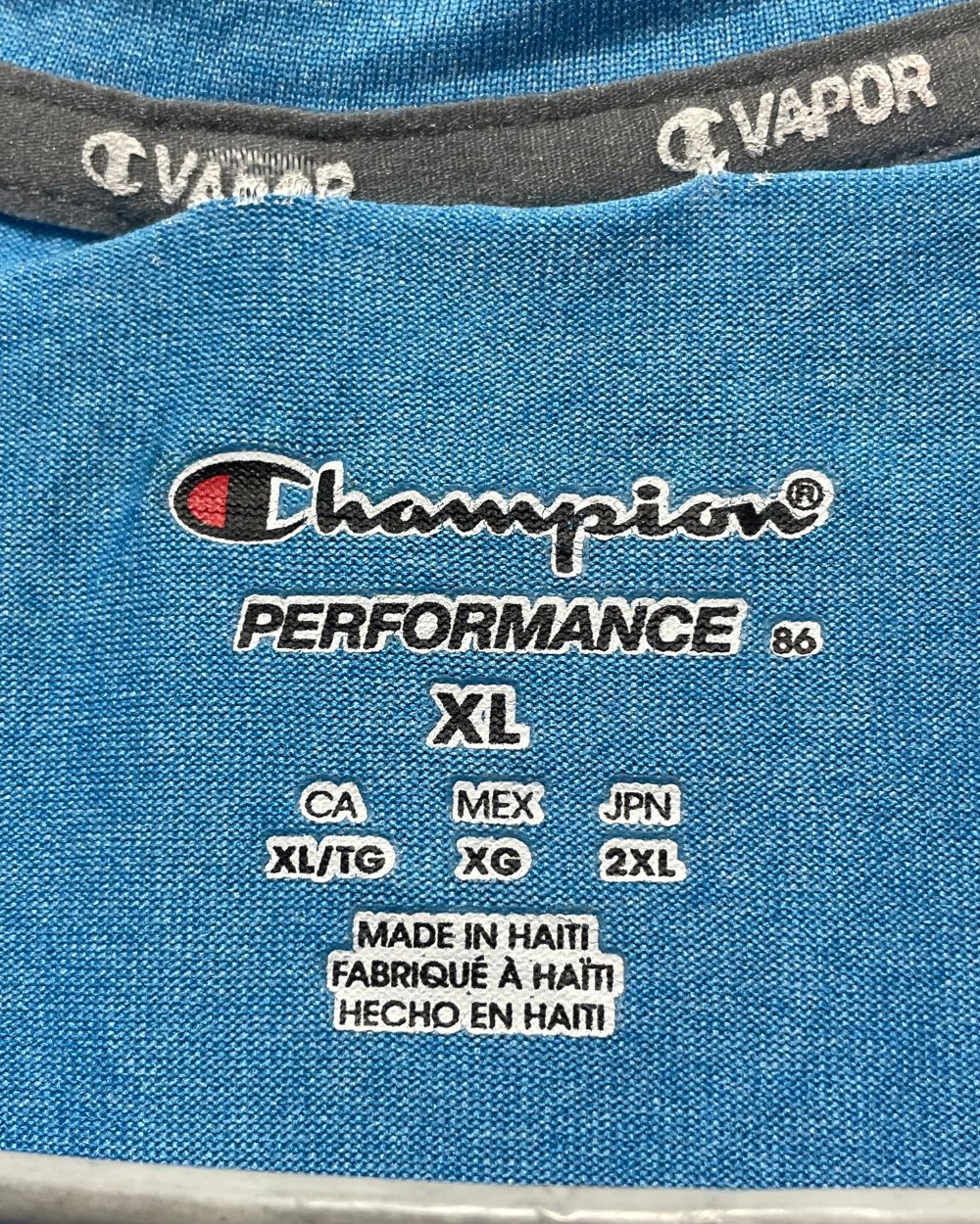 Champion Blue Vest Sports T Shirt For Men XL | Preloved Labels
