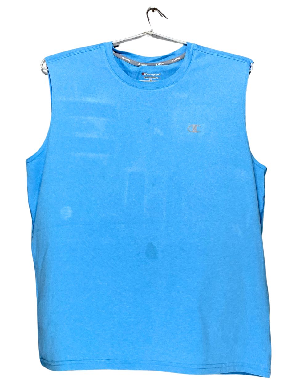 Champion Blue Vest Sports T Shirt For Men XL | Preloved Labels