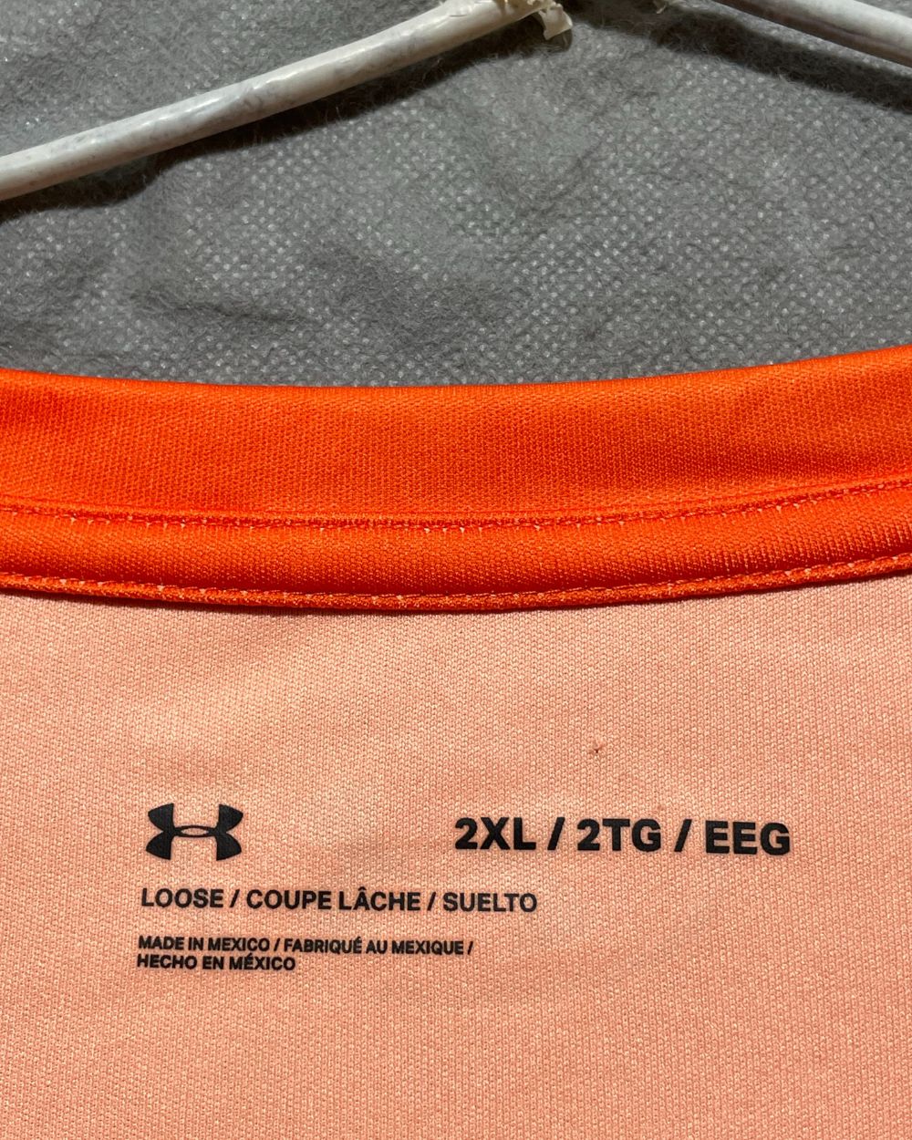 Under Armour Orange Sports T Shirt For Men XXL | Preloved Labels