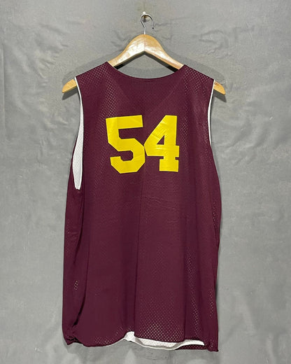 Augusta Maroon Vest Sports T Shirt For Men XL | Preloved Labels