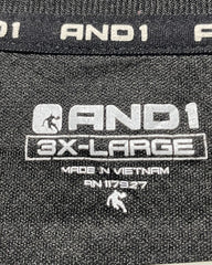 AND1 Black Sports T Shirt For Men 3X Large | Preloved Labels