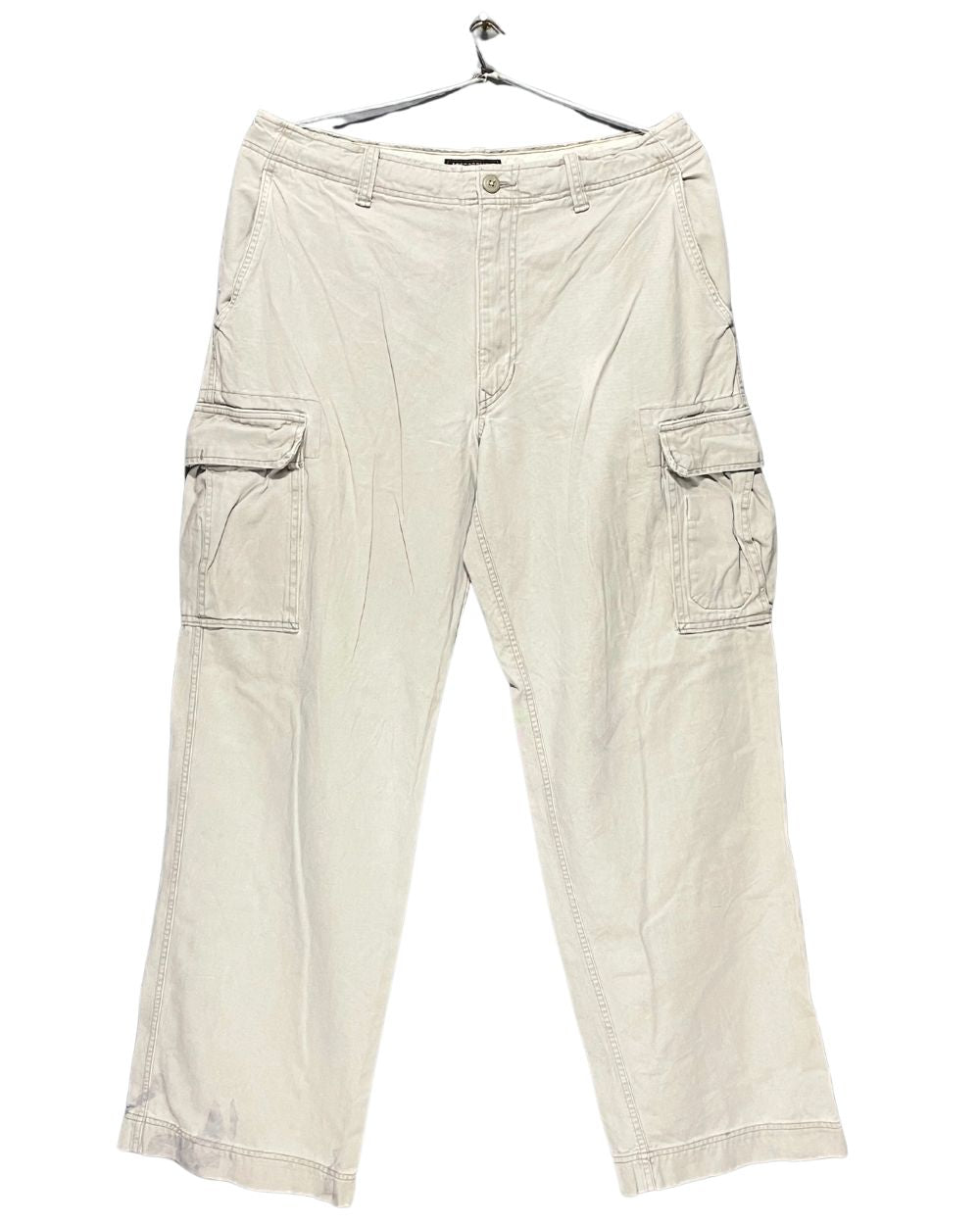 Abercrombie & Fitch Cream Cotton For Men Cargo Pant XL | Preloved Labels