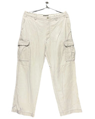 Abercrombie & Fitch Cream Cotton For Men Cargo Pant XL | Preloved Labels