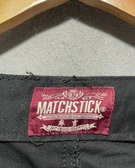 Matchstick Black Cotton For Men Cargo Pant XS | Preloved Labels