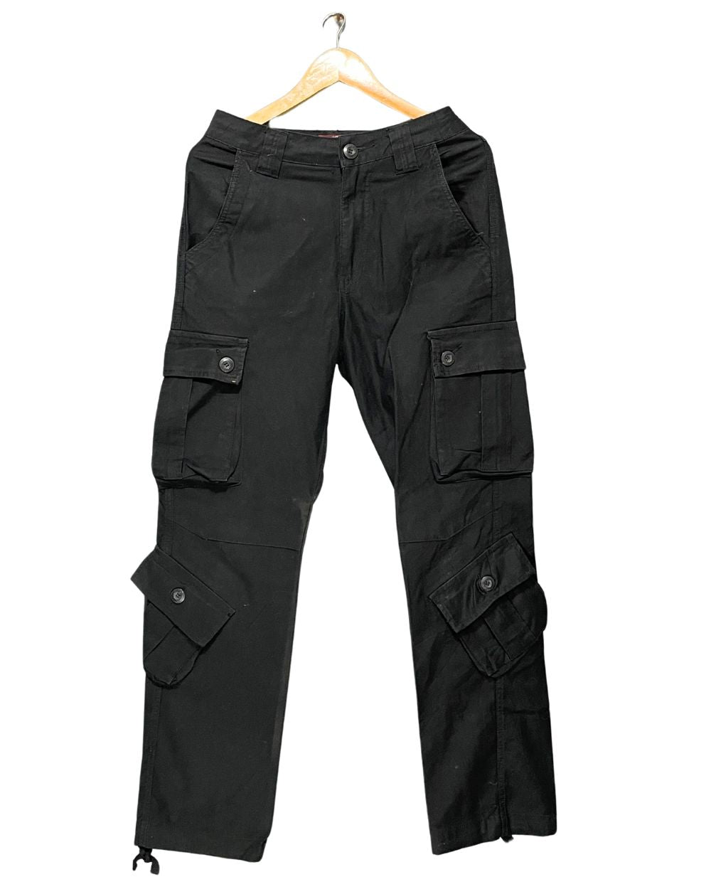 Matchstick Black Cotton For Men Cargo Pant XS | Preloved Labels