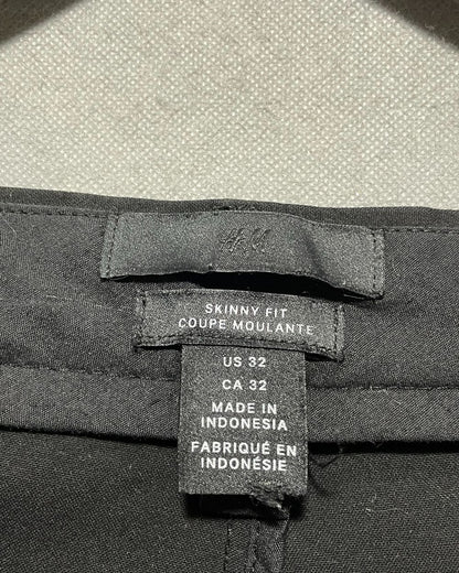 H&M Black Cotton Dress Pant For Men L | Preloved Labels