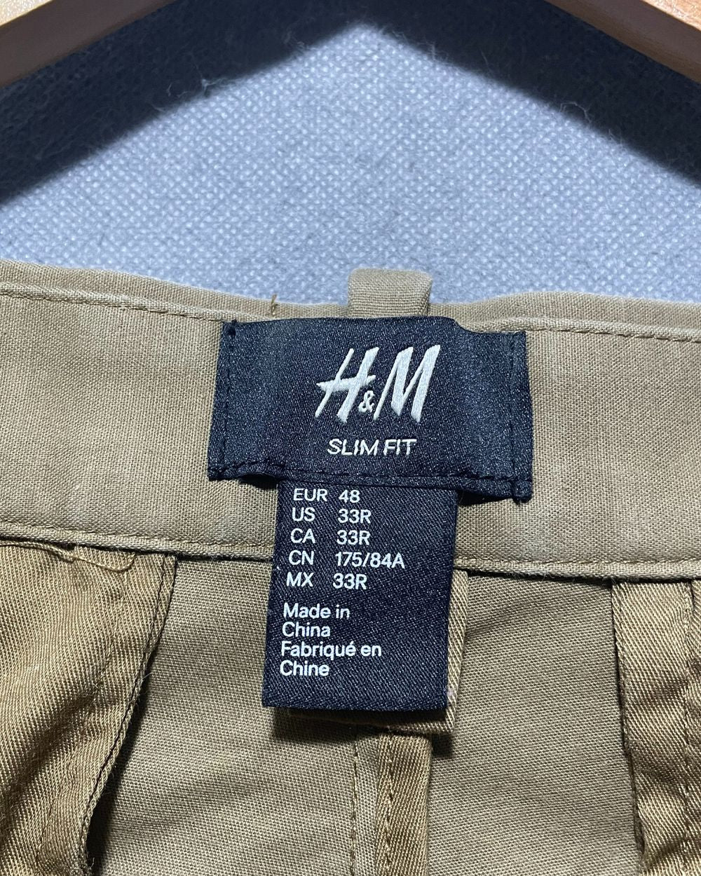 H&M Brown Cotton Dress Pant For Men M | Preloved Labels