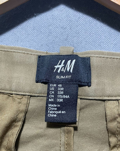 H&M Brown Cotton Dress Pant For Men M | Preloved Labels