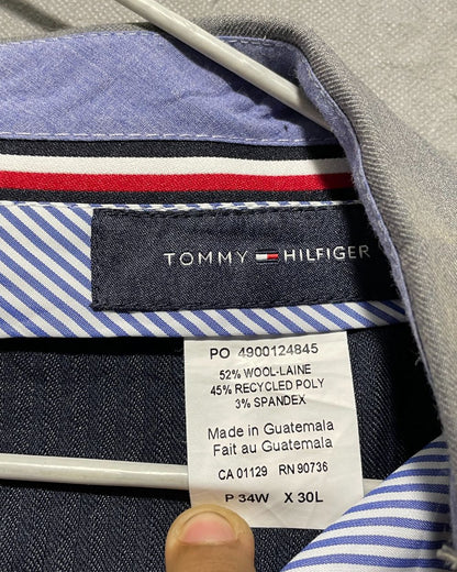 Tommy Hilfiger Gray Cotton Dress Pant For Men L | Preloved Labels