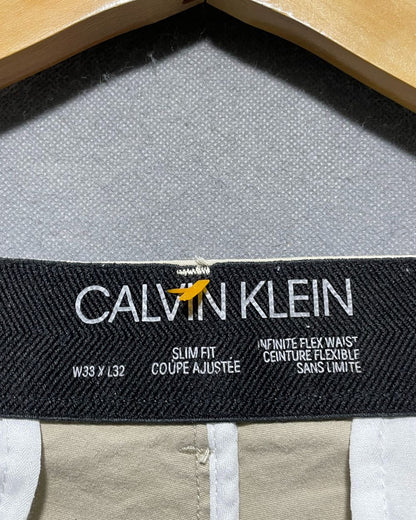 Calvin Klein Cream Cotton Dress Pant For Men L | Preloved Labels