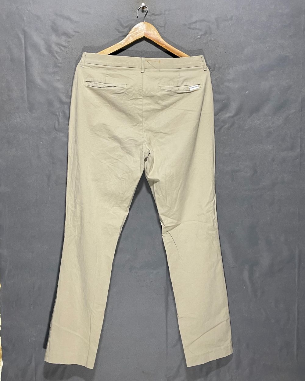 Calvin Klein Cream Cotton Dress Pant For Men L | Preloved Labels