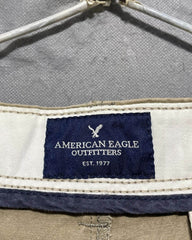 American Eagle Khaki Cotton Dress Pant For Men L | Preloved Labels