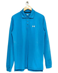 Under Armour Blue Sport Polo T Shirt For Men L | Preloved Labels