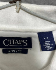 Chaps White Cotton Polo T Shirt For Men X Large | Preloved Labels