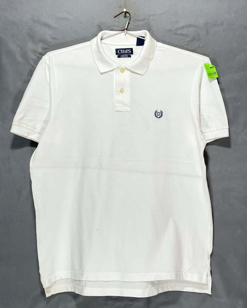 Chaps White Cotton Polo T Shirt For Men X Large | Preloved Labels