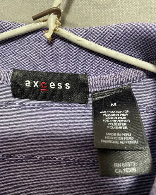 Axcess Purple Cotton Polo T Shirt For Men Large | Preloved Labels