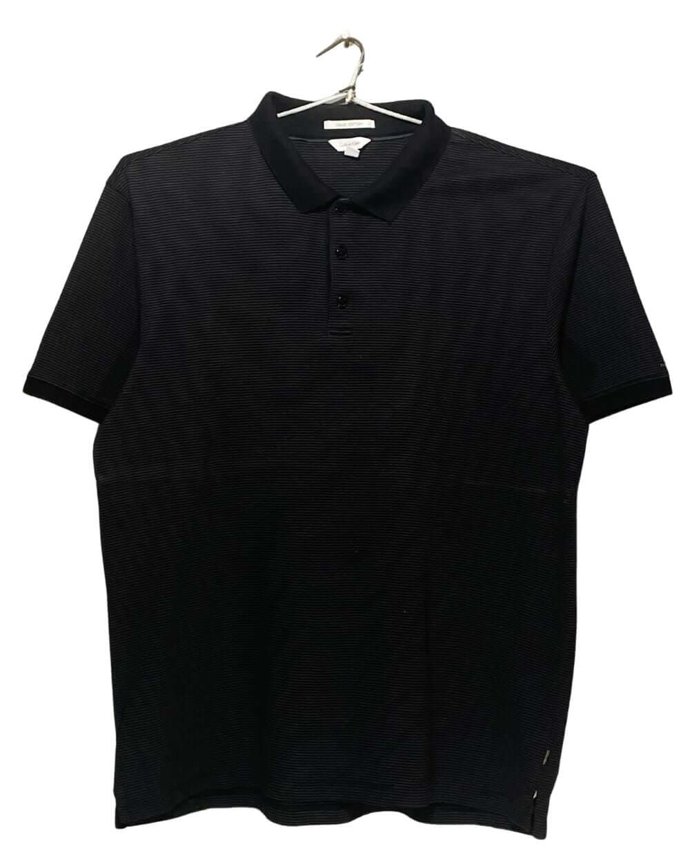 Calvin Klein Black Cotton Polo T Shirt For Men L | Preloved Labels