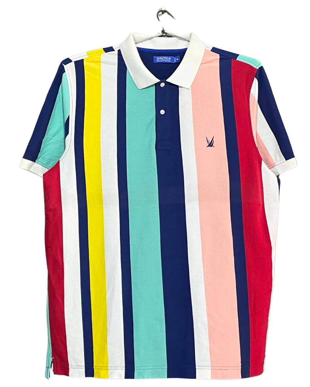 Nautica Multi Cotton Polo T Shirt For Men XX Large | Preloved Labels
