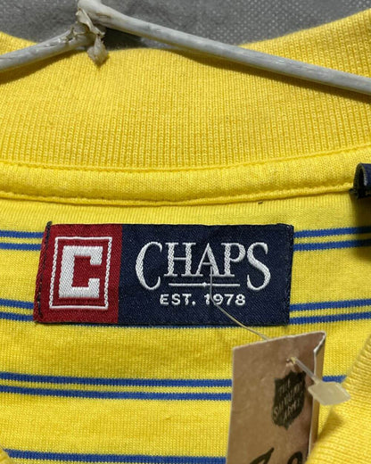 Chaps Yellow Cotton Polo T Shirt For Men X Large | Preloved Labels