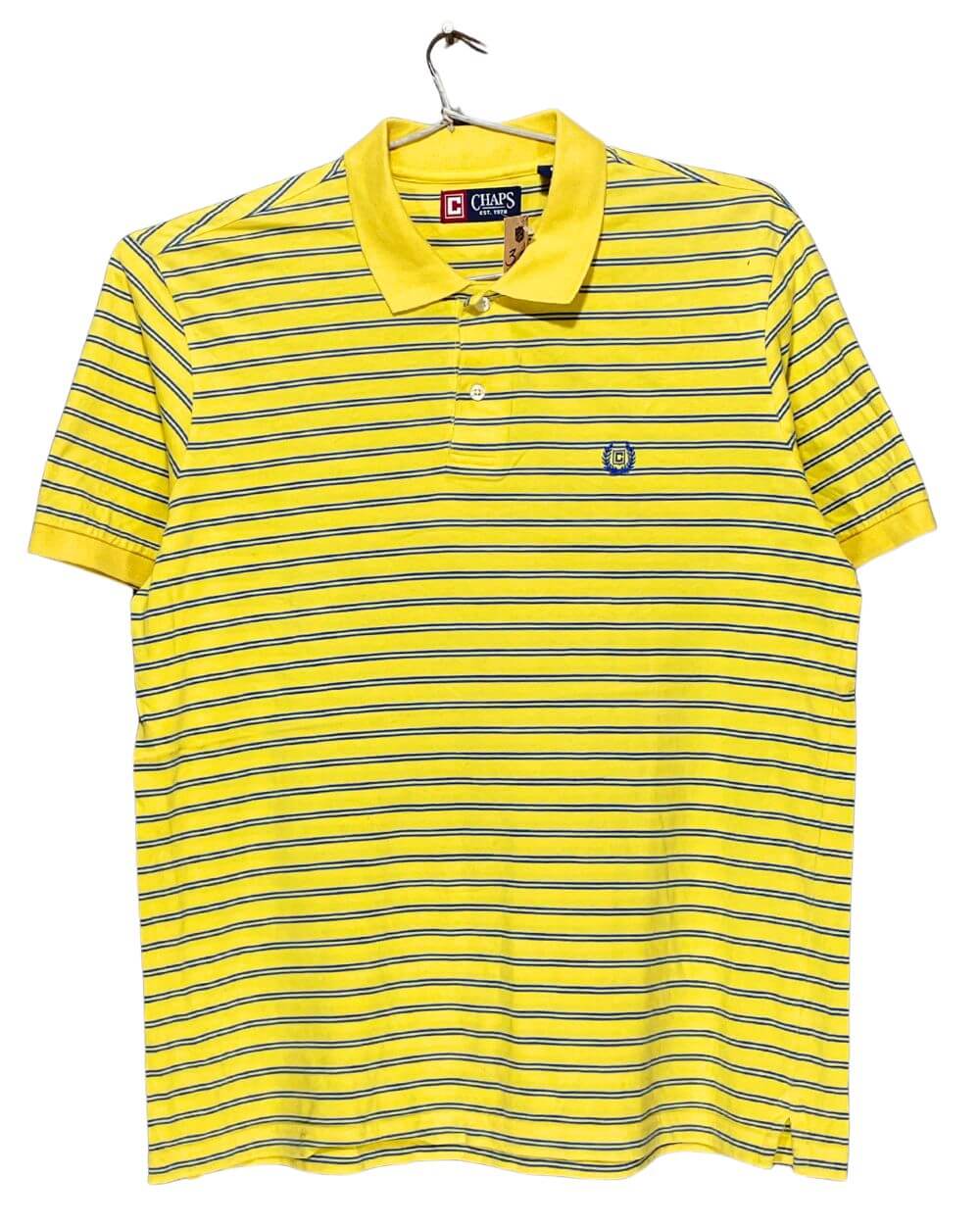 Chaps Yellow Cotton Polo T Shirt For Men X Large | Preloved Labels
