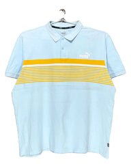 Puma Blue Cotton Polo T Shirt For Men XX Large | Preloved Labels