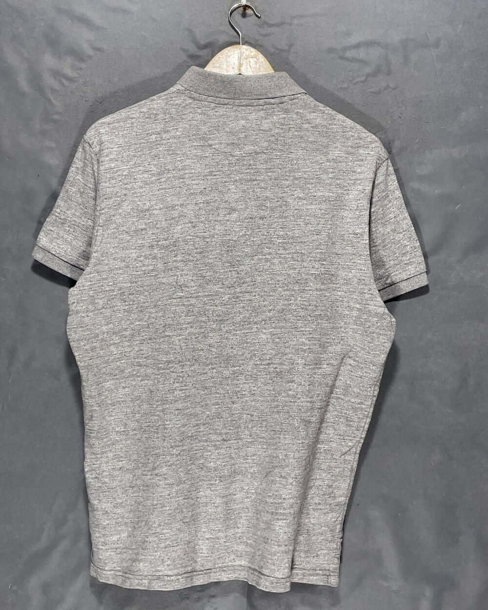 American Eagle Gray Cotton Polo T Shirt For Men Large | Preloved Labels