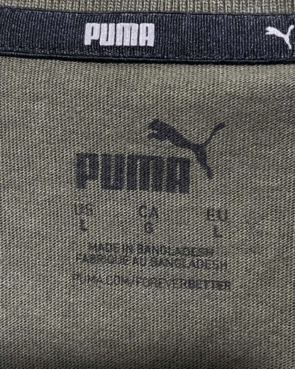 Puma Green Cotton Polo T Shirt For Men Large | Preloved Labels