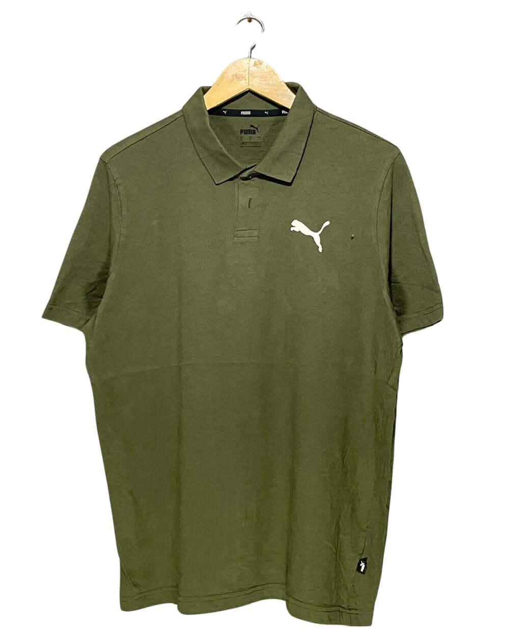 Puma Green Cotton Polo T Shirt For Men Large | Preloved Labels