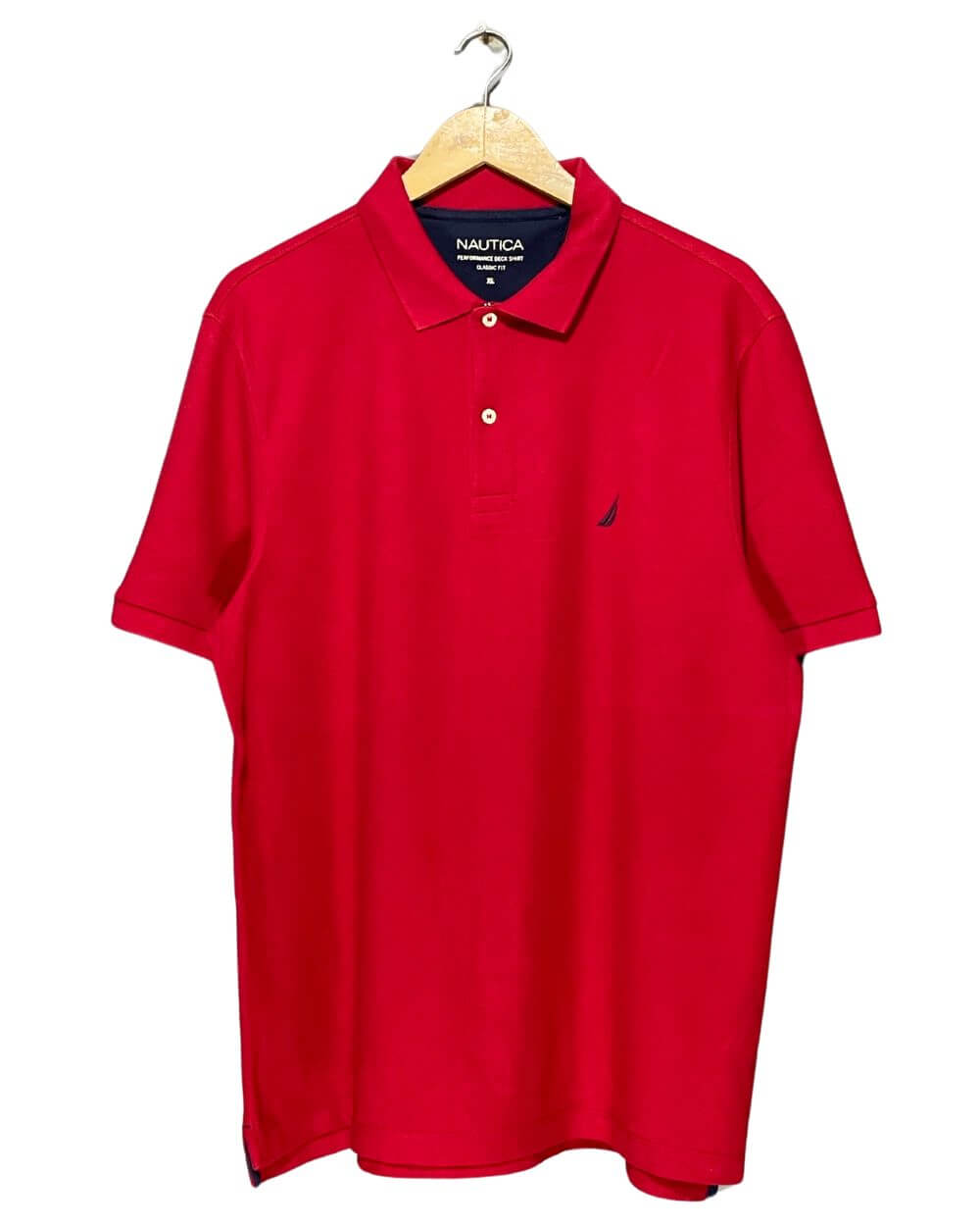 Nautica Red Cotton Polo T Shirt For Men X Large | Preloved Labels