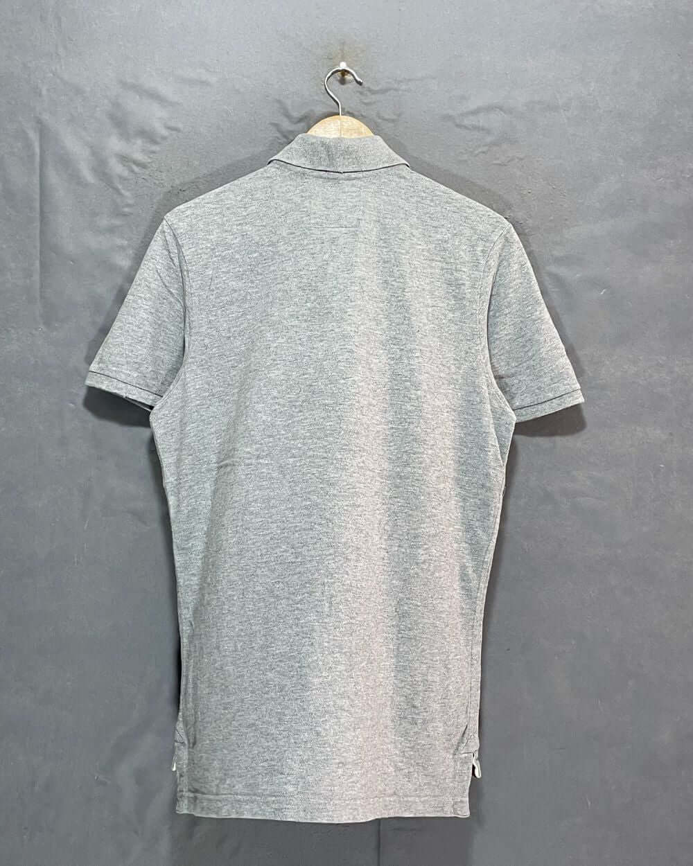 Abercrombie & Fitch Gray Cotton Polo T Shirt For Men L | Preloved Labels