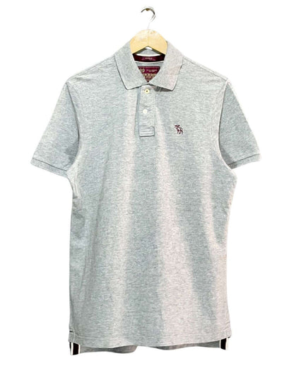 Abercrombie & Fitch Gray Cotton Polo T Shirt For Men L | Preloved Labels