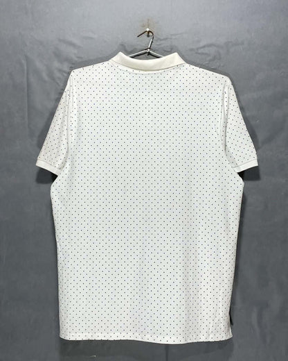 Old Navy White Cotton Polo T Shirt For Men XX Large | Preloved Labels