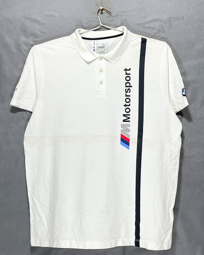 Puma White Cotton Polo T Shirt For Men X Large | Preloved Labels