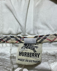 Burberry White Cotton Short For Men S