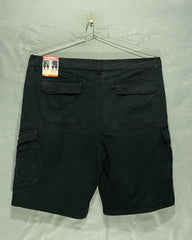 UNIONBAY Black Cotton Short For Men X Large